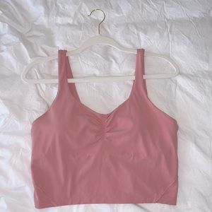Lululemon align gathered-front tank top. Size 10. Pink Puff.